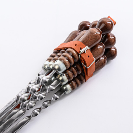 A set of skewers 670*12*3 mm in a leather quiver в Калуге