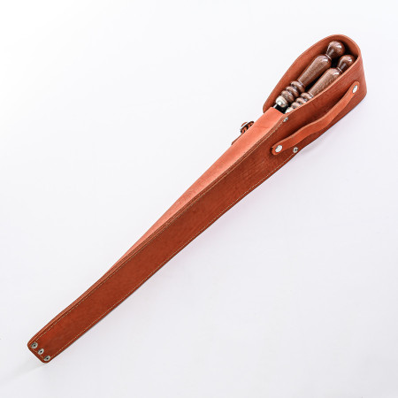 A set of skewers 670*12*3 mm in an orange leather case в Калуге