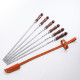 A set of skewers 670*12*3 mm in a leather quiver в Калуге