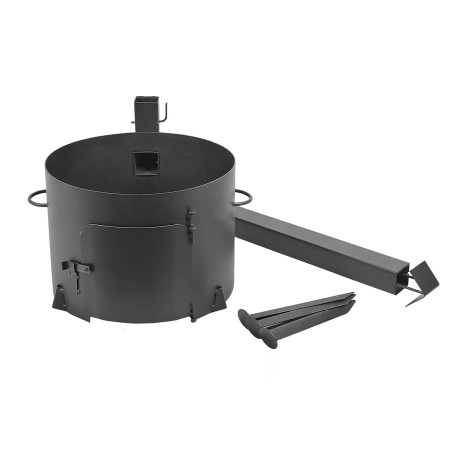 Stove with a diameter of 360 mm with a pipe for a cauldron of 12 liters в Калуге