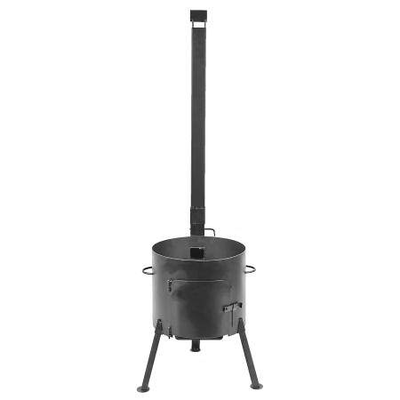 Печь диаметром 440 мм с трубой под казан 18-22 литра в Калуге