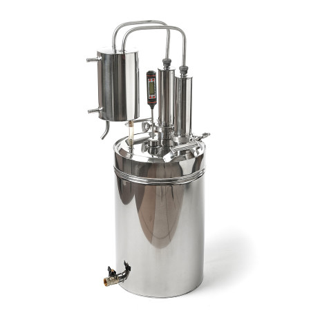 Cheap moonshine still kits "Gorilych" double distillation 10/35/t with CLAMP 1,5" and tap в Калуге