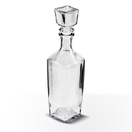 Бутылка (штоф) "Элегант" стеклянная 0,5 литра с пробкой  в Калуге
