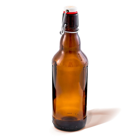 Бутылка темная стеклянная с бугельной пробкой 0,5 литра в Калуге